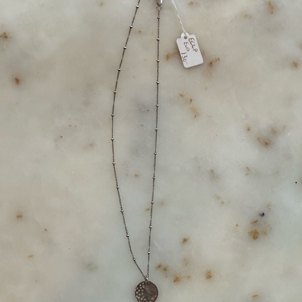 Moon Eclipse Elegant Silver Necklace